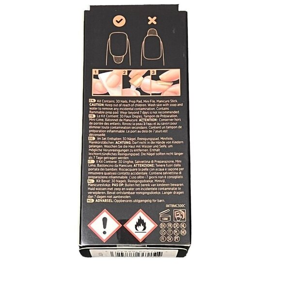 Lot of 2 Kiss ImPress Limited Edition Tom Bachik X Press On Nails Tuxedo Nights - Picture 6 of 14